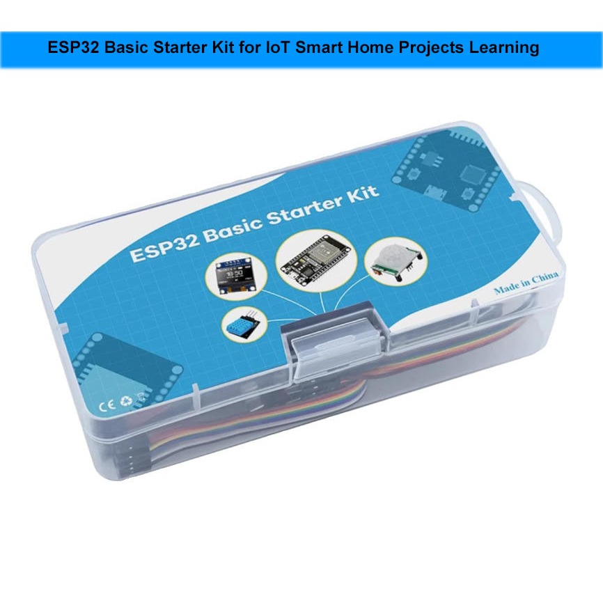 ESP32 Starter Kit ชุดการเรียนรู้ IoT ครบชุด ESP-32S WiFi + บอร์ดพัฒนาบลูทูธพร้อม 0.96" OLED DHT11 PI