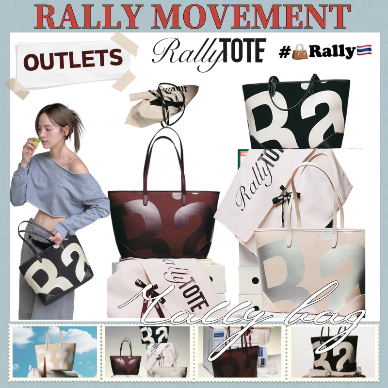 OUTLETS Rally City Tote กระเป๋า Rally Movement Tote bag กระเป๋าสะพายข้าง กระเป๋าแบรน กระเป๋าแบรนด์ไทย rally the bag – โปรปัง