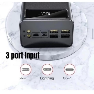 🚀【 รับประกัน 5 ปี】🎁ต้นฉบับต้นฉบับ 200,000mAh powerbank ชาร์จเร็วพร้อมอินเทอร์เฟซอินพุต USB3 4 พอร์ตเครื่องชาร์จแบบพกพา พาวเวอร์แบงค์ สายชาร์จ type c