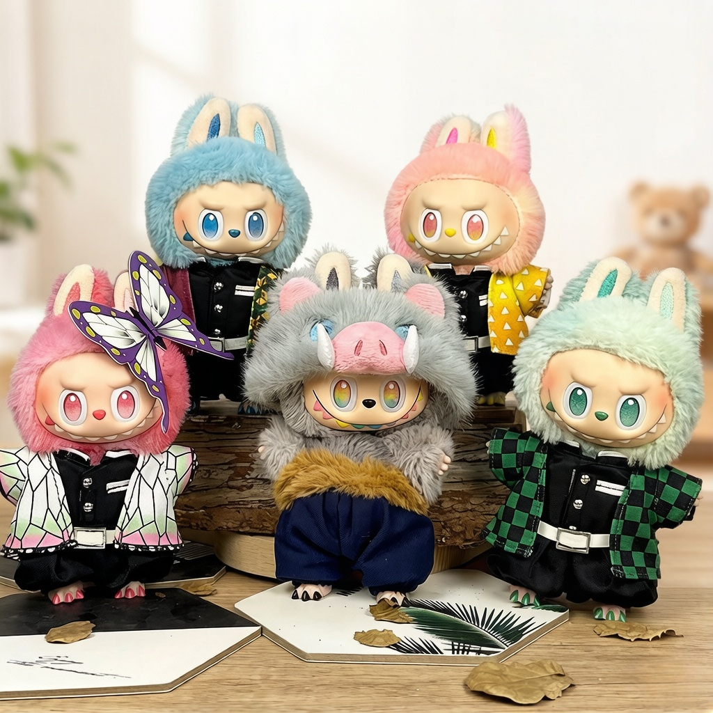 เฉพาะสําหรับ 15cm-17cm Labubu One Two Three Generation เสื้อผ้าเด็ก Inosuke Tanjiro
