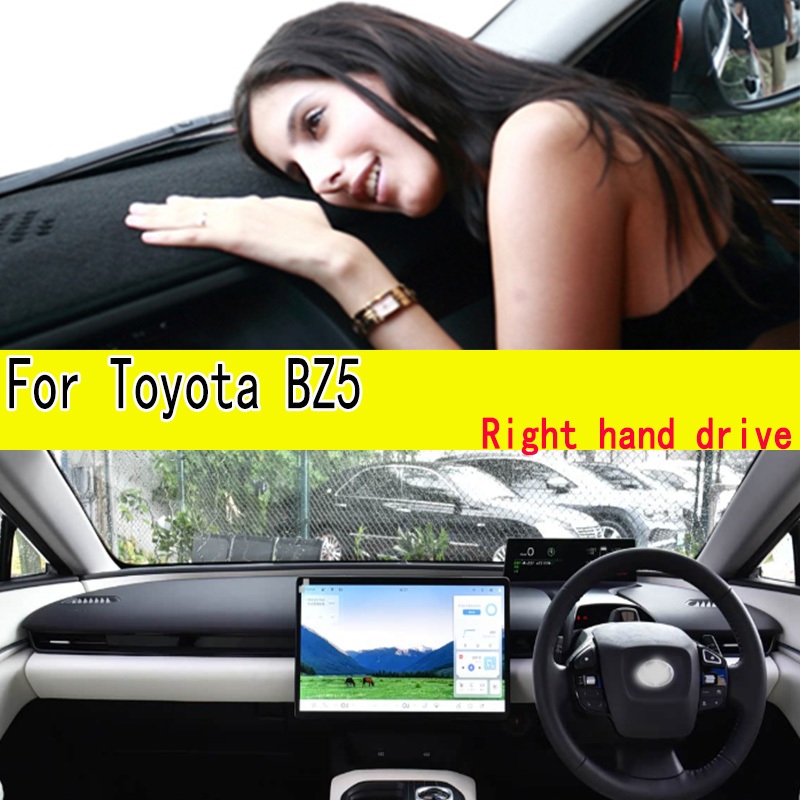 สําหรับ Toyota BZ5 Dashmat Anti-Slip Dash Mat Dashboard ฝาครอบเครื่องมือแผงครีมกันแดด Pad เครื่องประ