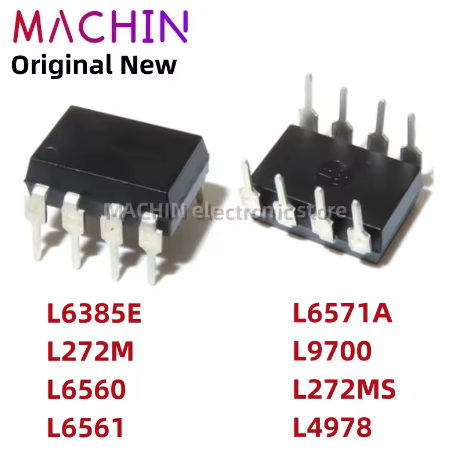 5PCS L6385E L272M L6560 L6561 L6571A L9700 L272MS L4978 DIP-8 Power Management ชิป DIP8