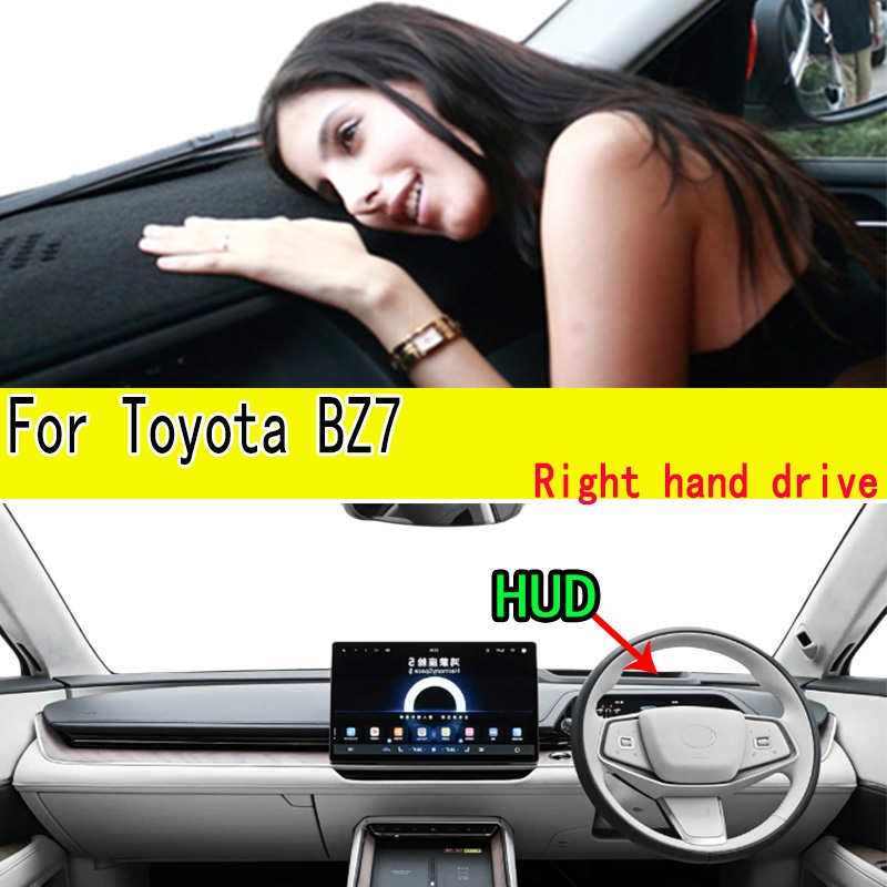 สําหรับ Toyota BZ7 ไฟฟ้าซีดาน Dashmat Anti-Slip Dash Mat Dashboard ฝาครอบเครื่องมือแผง Pad