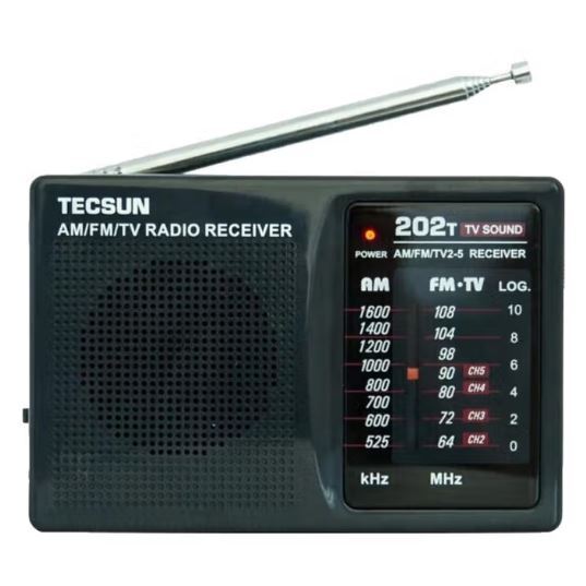 TECSUN R-202P เครื่องรับสัญญาณวิทยุ AM/FM-TV