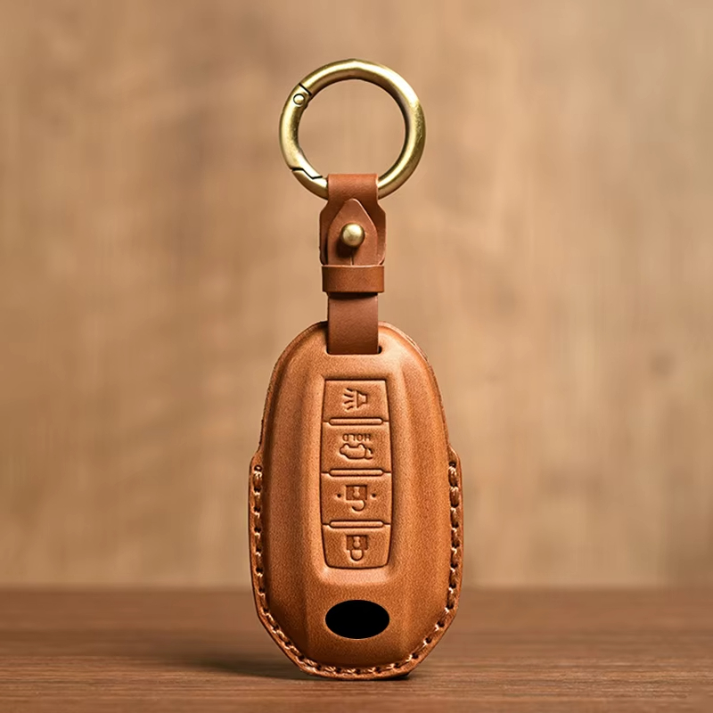 เหมาะสําหรับ Infiniti QX50 QX60 Q70L Leather KeysCase Protector