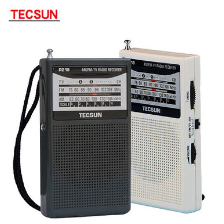 TECSUN R-218 เครื่องรับสัญญาณวิทยุ AM/FM-TV