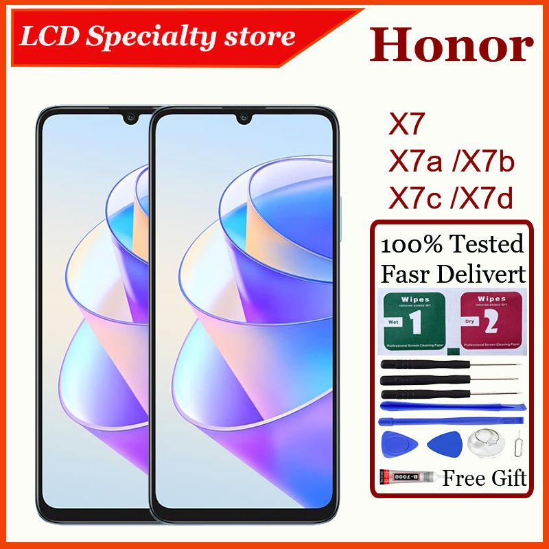 สําหรับ Honor X7 X7a X7b X7c X7d จอแสดงผล LCD หน้าจอสัมผัสเปลี่ยน