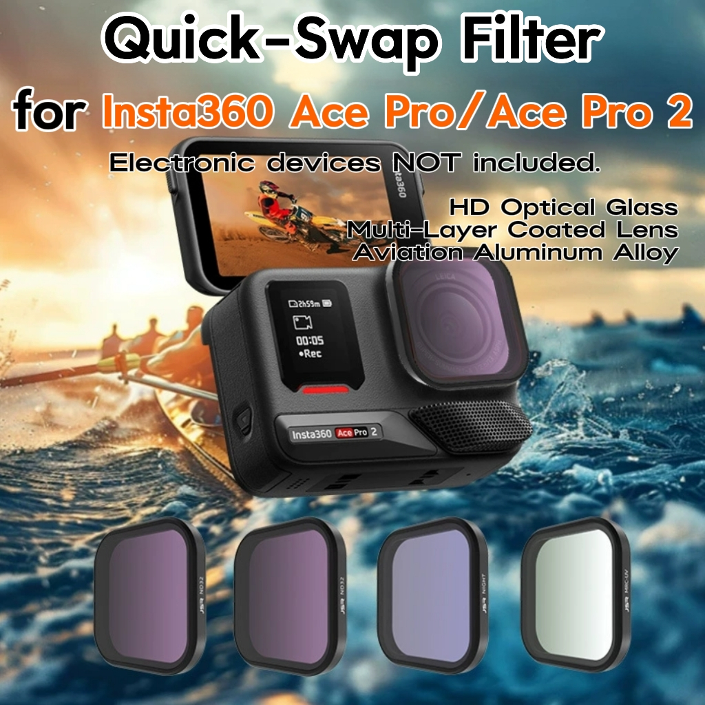 เหมาะสําหรับ Insta360 Ace Pro/Pro 2 Quick-install Filter UV Protection CPL Polarizing ND Filter