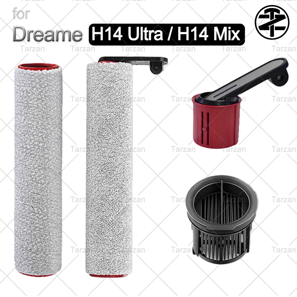 สําหรับ Dreame H14 Ultra/H14 Mix Wet Dry Vacuum Essential Accessories: แปรงลูกกลิ้ง กรอง ที่จับ