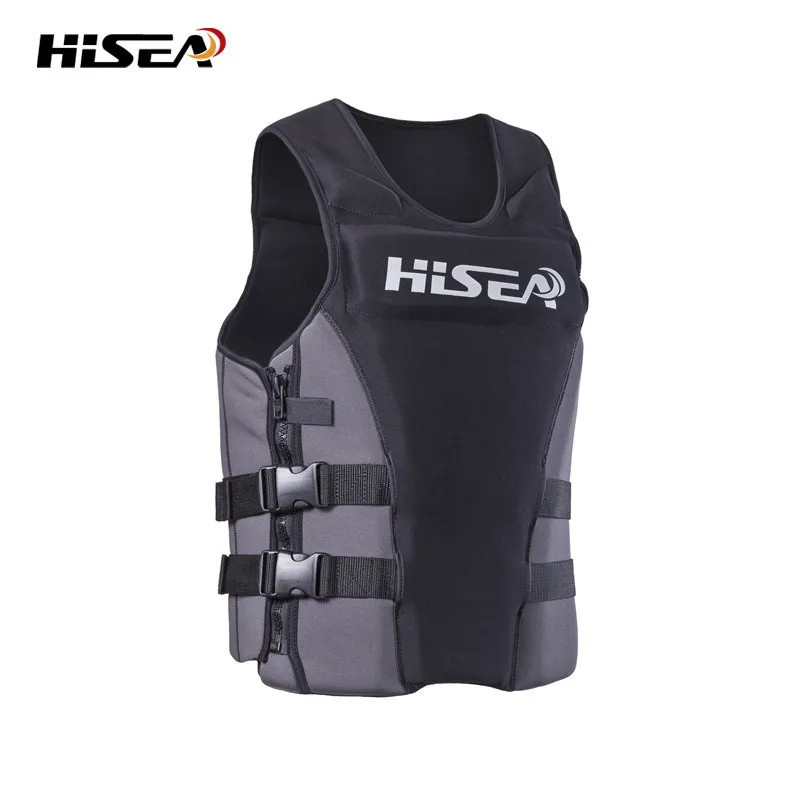 HISEA ผู้ชายอาชีพท่องเรือยนต์เสื้อชูชีพเสื้อชูชีพเด็กผู้ใหญ่ว่ายน้ําเสื้อชูชีพเสื้อกั๊กตกปลาลอย
