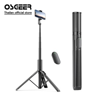 OSGEER 1.7M ขาตั้งกล้องไม้เซลฟี่, ขาตั้งกล้องโทรศัพท์แบบยืดไ…
