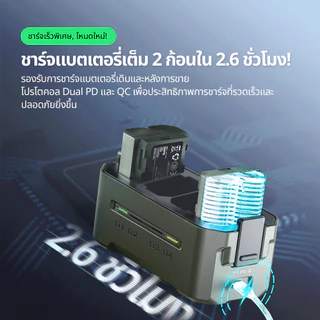TILTA แบตเตอรี่กล้อง NP-FZ100 / NP-W235 / DMW-BLK22 / EN-EL15 / LP-E6 แบตเตอรี่กล้องดิจิตอล Charger สําหรับกล้อง Sony a7m4 a7c2 ZV-E1 a6000