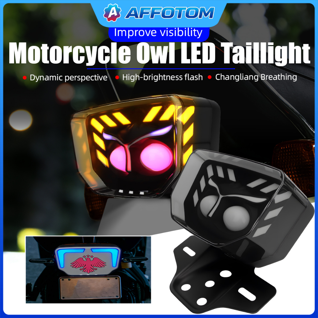 ไฟท้ายปีศาจรถจักรยานยนต์ไฟเลี้ยว LED สําหรับ TMX125 TMX155 สําหรับ CG125 CG155