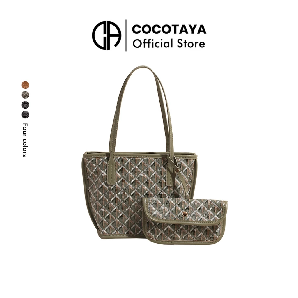 (COCOTAYA) กระเป๋าโท้ตความจุผมแฟชั่น กระเป๋าสะพาย กระเป๋าแม่เด็ก