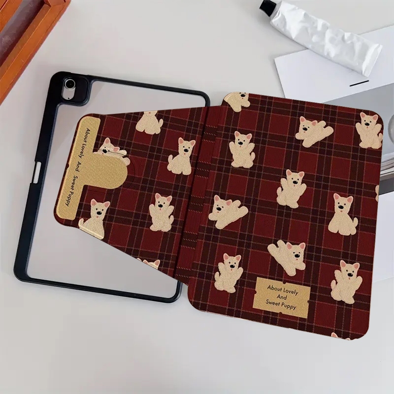 สําหรับ 2025 OPPO PAD SE11 OPD2417 OPD2420 OPD2419 360° เคสป้องกันอะคริลิคโปร่งใสการ์ตูนหมุนพร้อมช่อ