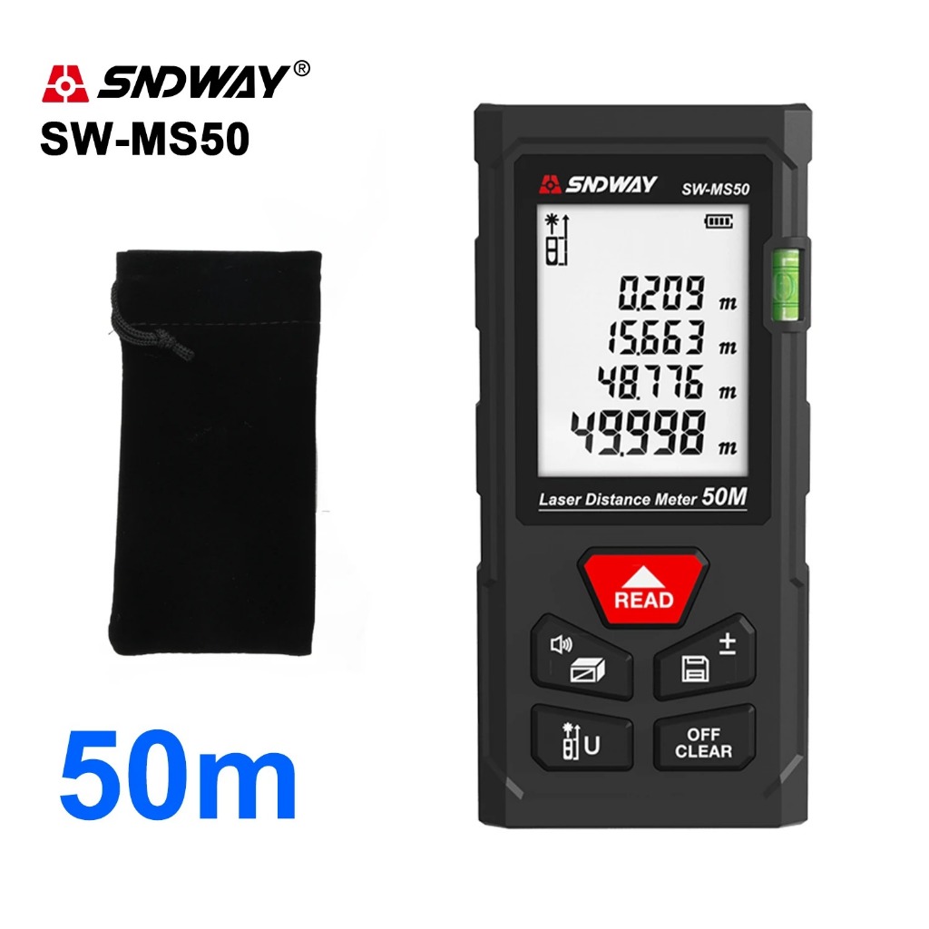 SNDWAY เครื่องวัดระยะเลเซอร์ SW-MS50 SW-MS70 SW-MS100 Rangefinder