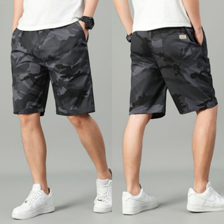 กางเกงขาสั้นผู้ชายจากเส้นใยโพลีเอสเตอร์ พร้อมเข็มขัดยางยืด ส…