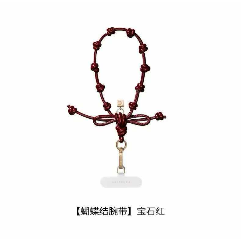 โบว์เชือกเส้นเล็ก สายคล้องข้อมือ ป้องกันการสูญหาย สําหรับโทรศัพท์มือถือและกระเป๋า
