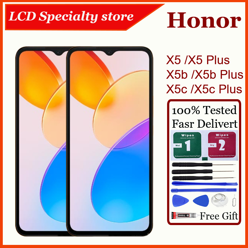สําหรับ Honor X5 X5 Plus X5b X5b Plus X5c X5c Plus จอแสดงผล LCD หน้าจอสัมผัสพร้อมการเปลี่ยนกรอบ