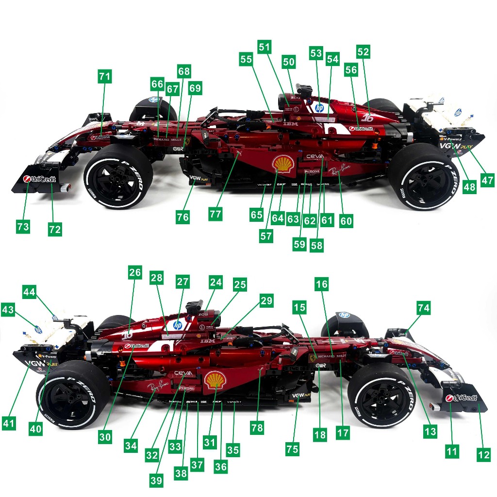 สติ๊กเกอร์สั่งทําพิเศษสําหรับ MK6024 Ferrari SF-25 เฉพาะสติ๊กเกอร์ ราคา ถูกที่สุด ดีลบีเคเค แกลเลอรีภาพที่ 7