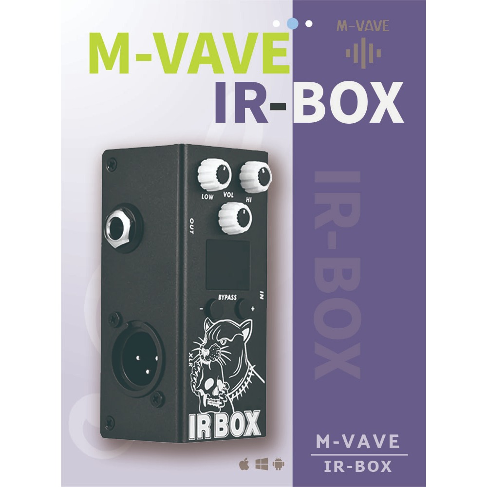 M-vave IR-BOX Guitar Bass Multi-Effects 32 preset options App ,9-segment EQ ,As ส่วนบุคคล Effector