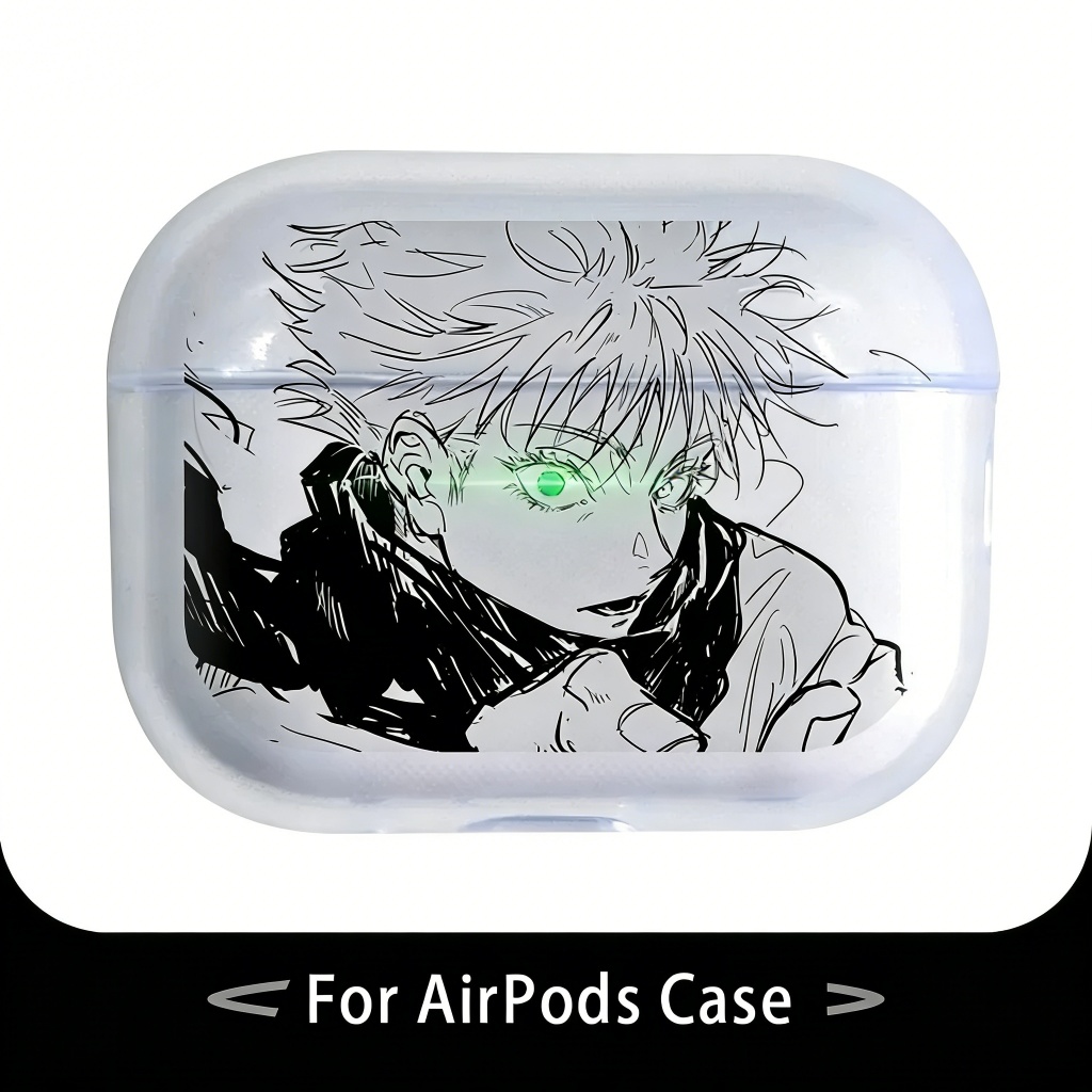 ใหม่อะนิเมะ Jujutsu Kaisen GojoSatoru หูฟังสําหรับ AirPods 4 3 1 2 Gen หูฟัง Protecitve สําหรับ AirPods Pro3 Pro ฝาครอบ