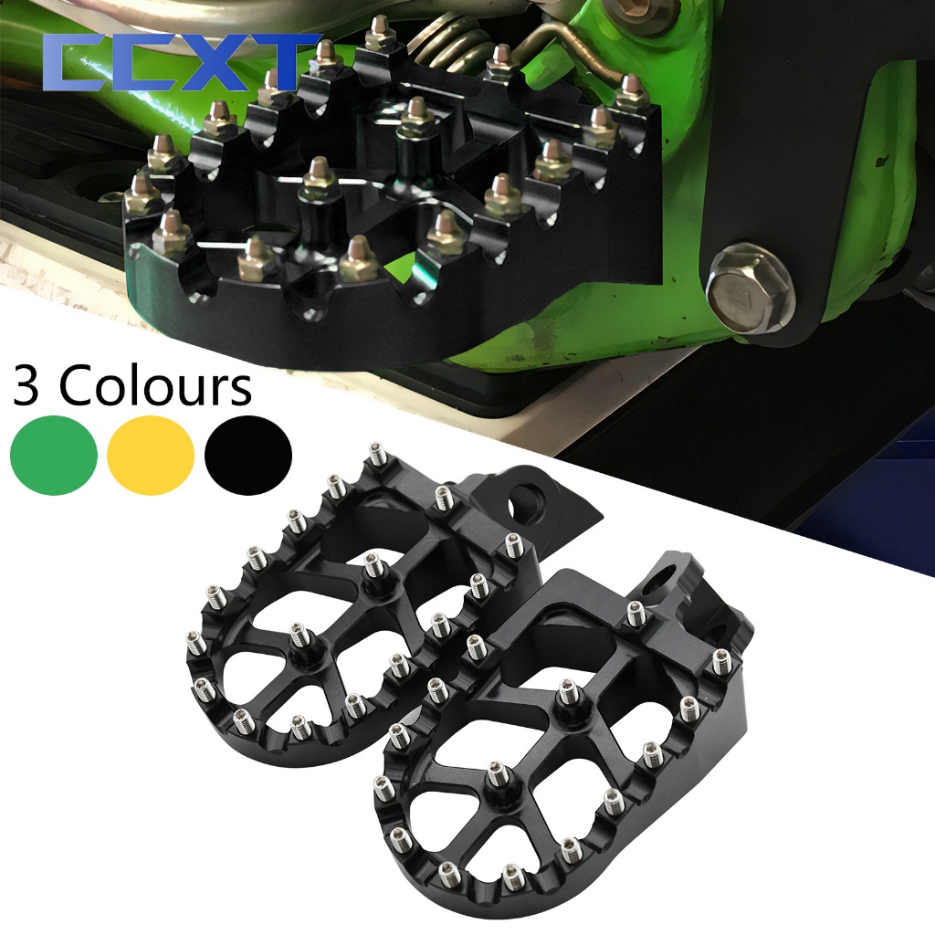 รถจักรยานยนต์ CNC หมุดเท้า Footpeg เหยียบ FootRest สําหรับ Kawasaki KX65 KX80 kX85 KX100 KX112 KLX14