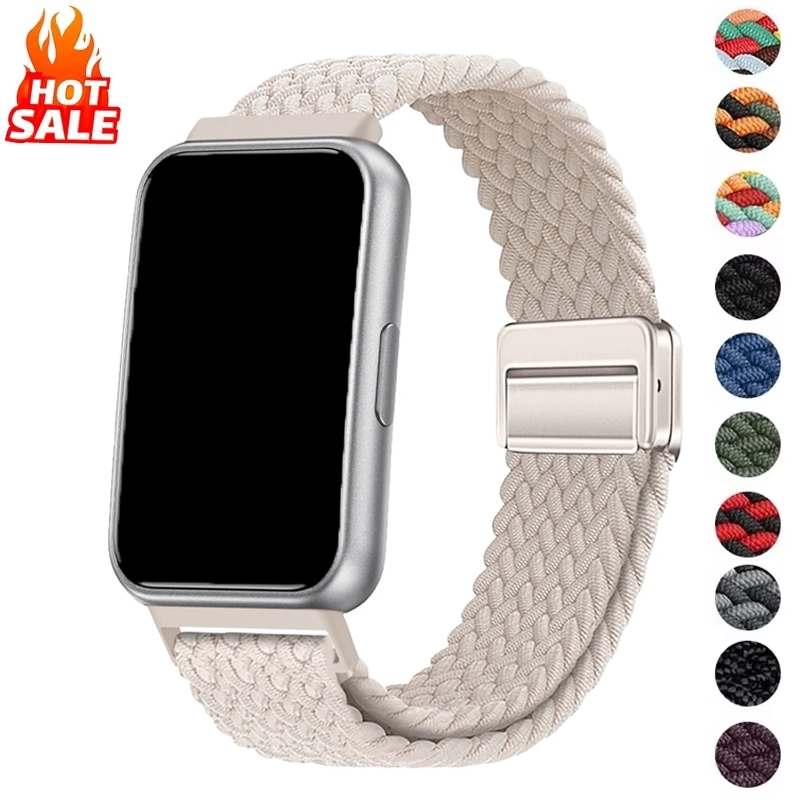 สายรัดไนลอน (ไม่มีอุปกรณ์อัจฉริยะ) เข้ากันได้กับ Huawei Band 11/Band 11 Pro NFC Strap Magnetic Buckle Band สําหรับ Band11 Pro สําหรับผู้ชายผู้หญิง