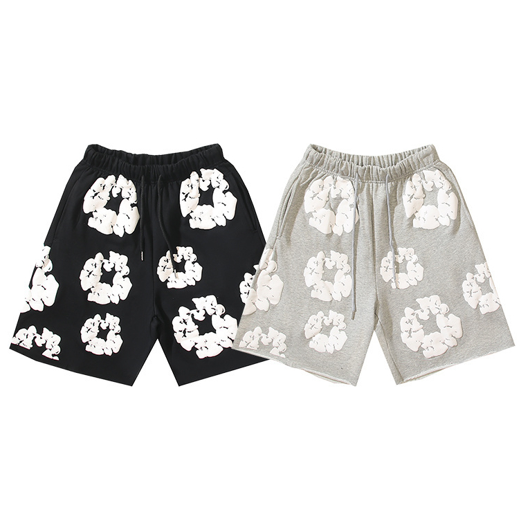 Fashion DENIM TEARS กางเกงขาสั้นเนื้อหลัก