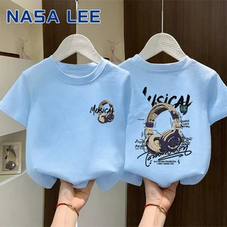 【จัดส่งในวันเดียวกัน】กางเกงขาสั้นลำลองสีดำ NASA แบรนด์ดัง สำหรับเด็ก ฤดูร้อน ดีไซน์ทันสมัย ลายหูฟังสไตล์อเมริกัน เหมาะสำหรับเด็กชายและเด็กหญิง