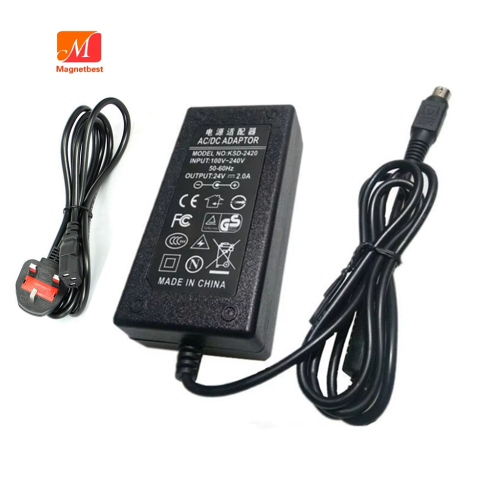 24V 2A 4Pin AC DC Adapter Charger สําหรับ Canon Scanner DR-F120 DRF120 DR-M140/M160/M1060 MG1-4892 M