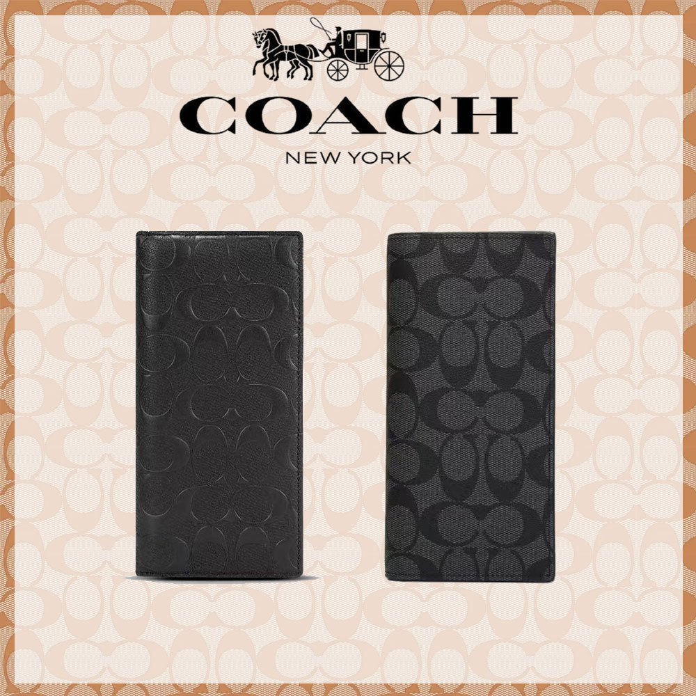 Còách ผู้ชายกระเป๋าสตางค์ยาวผู้ถือบัตรยาวกระเป๋าสตางค์ยาว