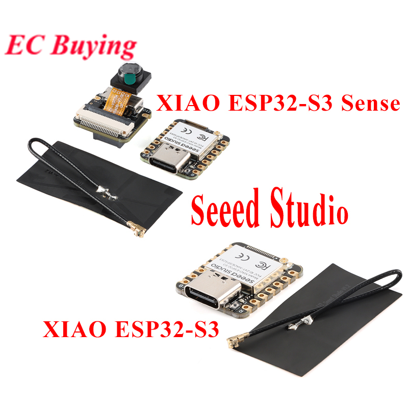 ดูสตูดิโอ XIAO ESP32S3 Sense Seeeduino ESP32-S3 2.4G WiFi BLE ตาข่าย 5.0 OV2640 OV3660 กล้องโมดูลบอร์ดพัฒนา