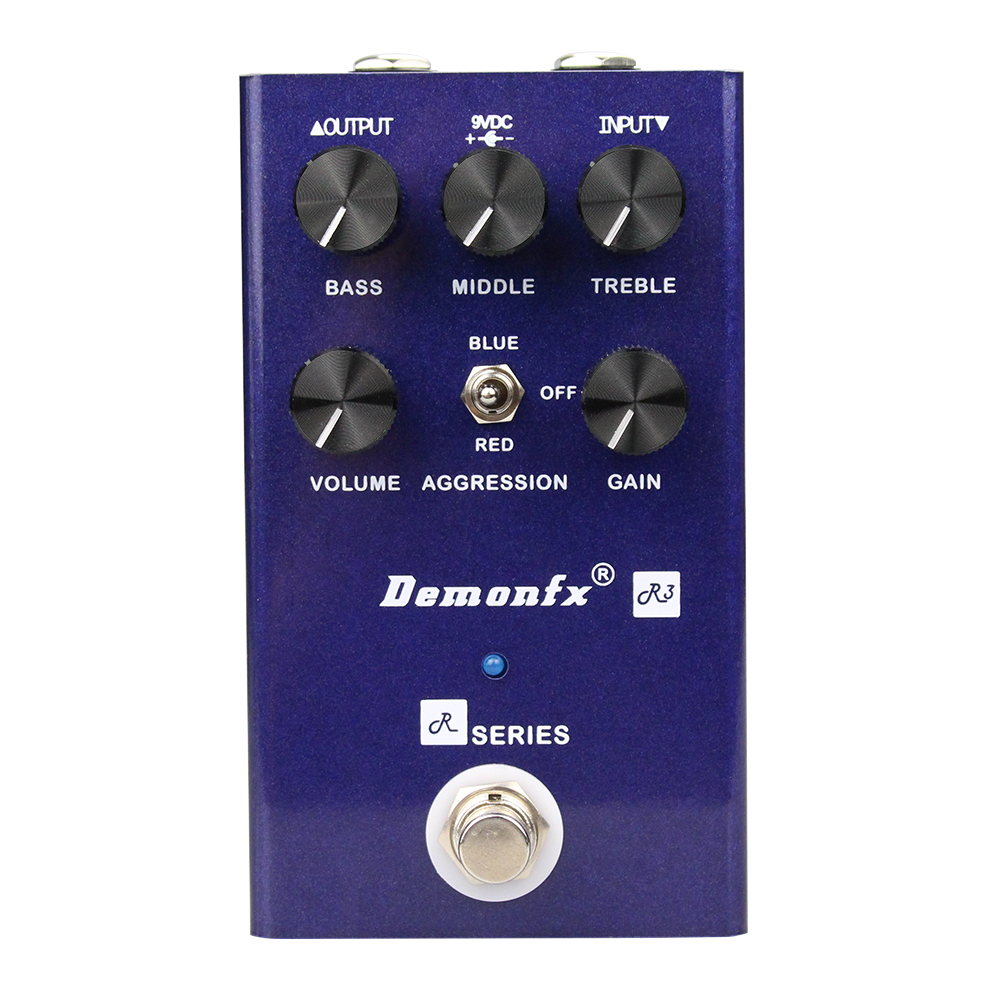 Demonfx R-Series R3 (ตาม G3) Preamp/Overdrive/Distortion Guitar Effect Pedal