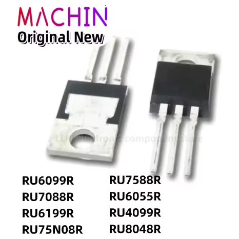 5PCS RU6099R RU7088R RU6199R RU75N08R RU7588R RU6055R RU4099R RU8048R TO-220 MOS FET
