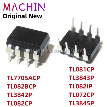 5PCS TL7705ACP TL082BCP TL3842P TL082CP DIP8 TL081CP TL3843P TL082IP TL072CP TL3845P DIP-8 Nuevo IC 