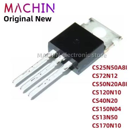 5PCS CS25N50A8R CS72N12 CS50N20A8R CS120N10 CS40N20 CS150N04 CS13N50 CS170N10 TO220-3 MOS FET TO-220