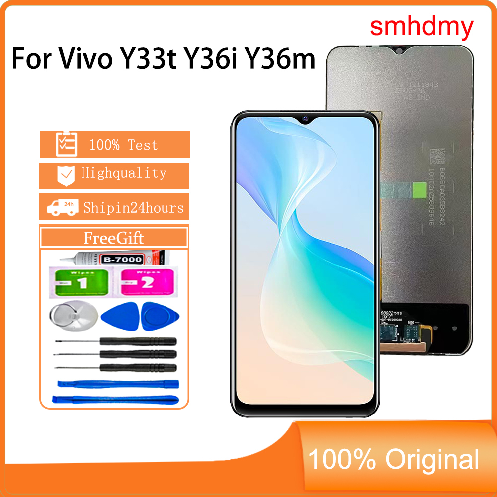 Smhdmy Ori สําหรับ Vivo Y36m Y36i Y33t จอแสดงผล LCD หน้าจอสัมผัสเปลี่ยน