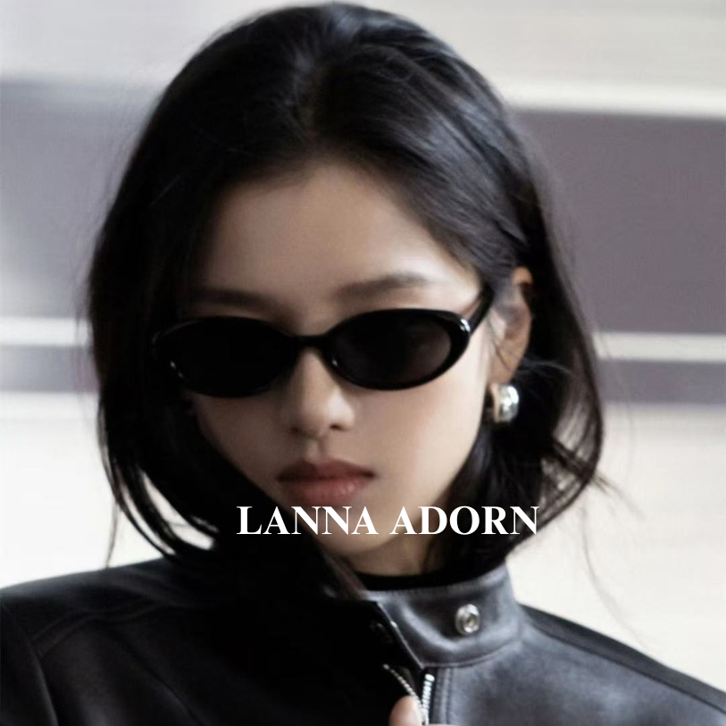 LA เก็บเงินปลายทางพร้อมสต็อกเกาหลี Y2K Cat Eye Oval แว่นตากันแดด UV400 ครีมกันแดดโพลาไรซ์ Unisex ขับรถการถ่ายภาพกลางแจ้งแฟชั่นฟรีกล่อง + ผ้าทําความสะอาด