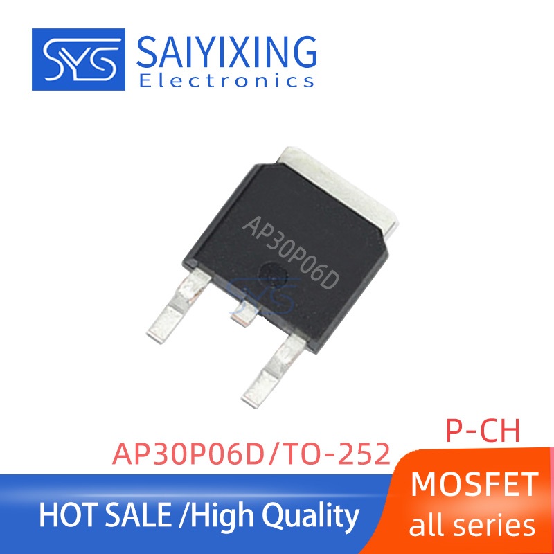 10pcs ใหม่ 30P06 AP30P06D TO-252-60V-30A 25m Omega 52.1WP ช่องทรานซิสเตอร์ MOSFET
