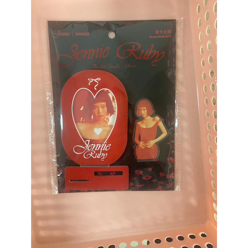 Miniso Jennie Ruby card standee