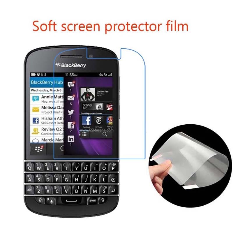 Matte Anti-Glare/Clear HD Soft PET ป้องกันหน้าจอป้องกันฟิล์มสําหรับ BlackBerry BlackBerry Q10 โทรศัพ