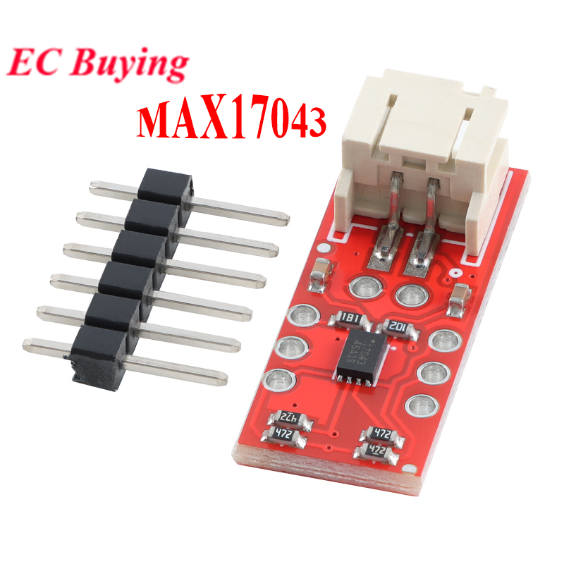MAX17043 LiPo การใช้ Gauge แบตเตอรี่ลิเธียม Power Detection Alarm โมดูล A/D Conversion IIC การตรวจสอบอินเทอร์เฟซสําหรับ Arduino