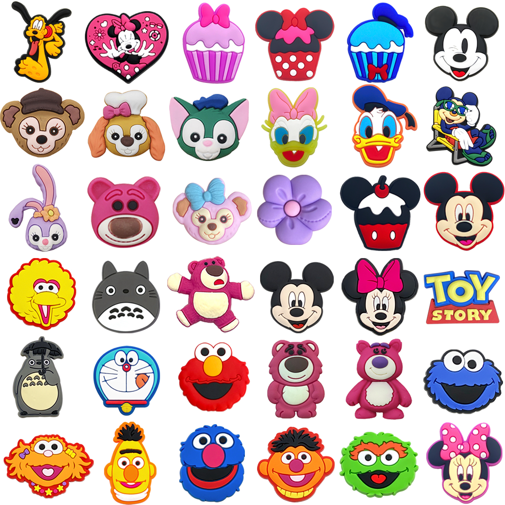 MEIDJ รองเท้าแตะอุปกรณ์ตกแต่ง PVC พร้อม charms และ buckles สำหรับเด็กและผู้ใหญ่
