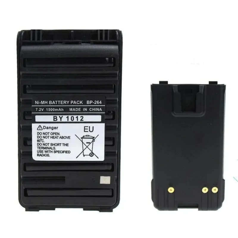 BP-264 Ni-MH 1500mAh แบตเตอรี่พร้อมคลิปหนีบเข็มขัดสําหรับ ICOM IC-T70A IC-V80 IC-U80 IC-F3101D IC-F3
