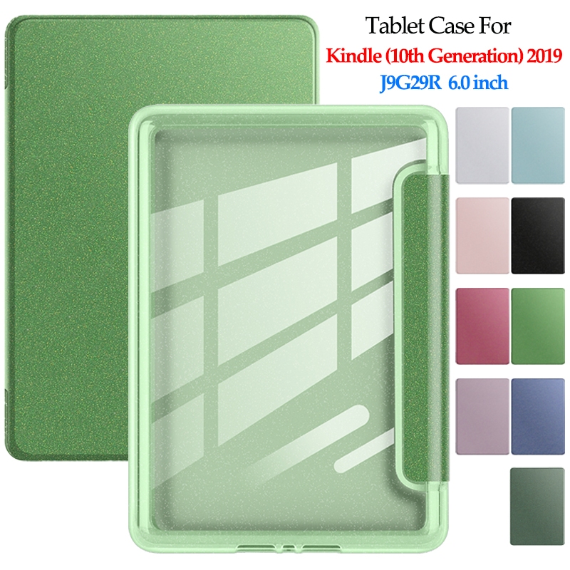 สําหรับ Kindle 10th Gen J9G29R 6.0 2019 อะคริลิคกันกระแทก E-Book กรณีสมาร์ท Wake