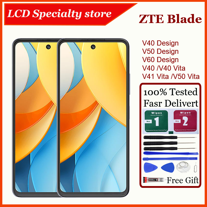 สําหรับ ZTE ใบมีด V40 V40 Vita V40 การออกแบบ V41 Vita V50 Vita V50 การออกแบบ V60 การออกแบบจอแสดงผล L