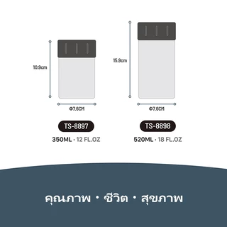 BASEOUT X TYESO กระป๋องโค้ก 304 แก้วเบียร์สแตนเลส 2 ชั้นสูญญากาศเก็บความร้อนและความเย็นได้
