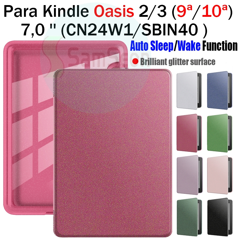 สําหรับ Kindle Oasis 2/3 (9th 10th) 7.0 CN24W1/SBIN40 ยี่ห้อใหม่ Glitter อะคริลิค Auto Sleep E-book 