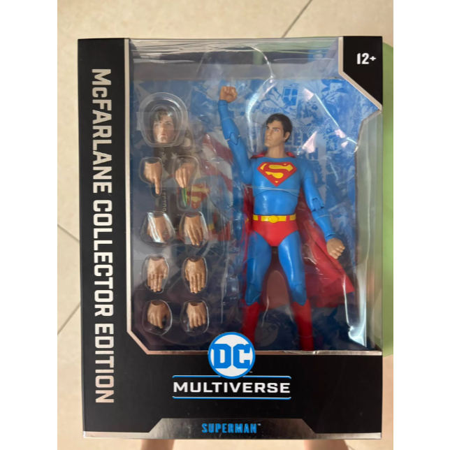 Mcfarlane 1978 Reeve Superman Deluxe Edition เครื่องประดับตุ๊กตาแอ็คชั่นขนาด 7 นิ้ว